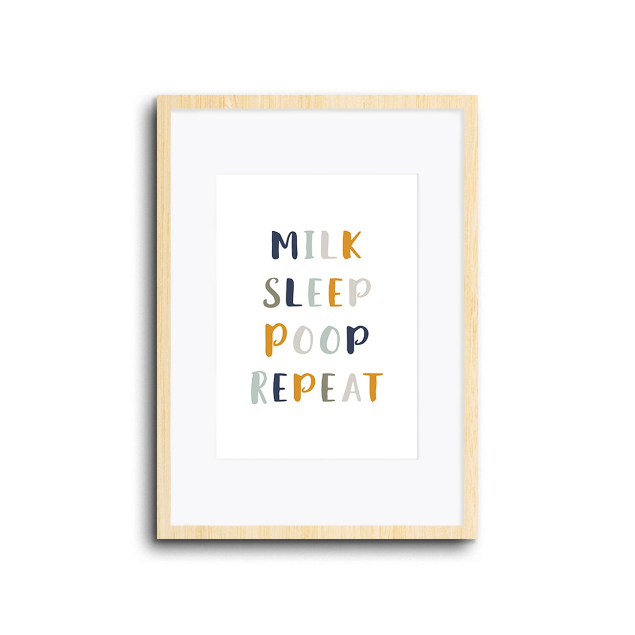 Wall Print |  Milk Sleep Poop Repeat
