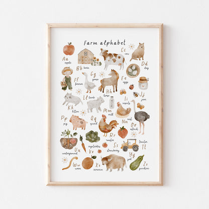 Wall Print |  Farm | Alphabet
