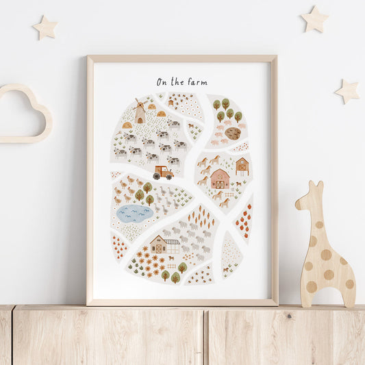 Wall Print |  Farm | On The Farm