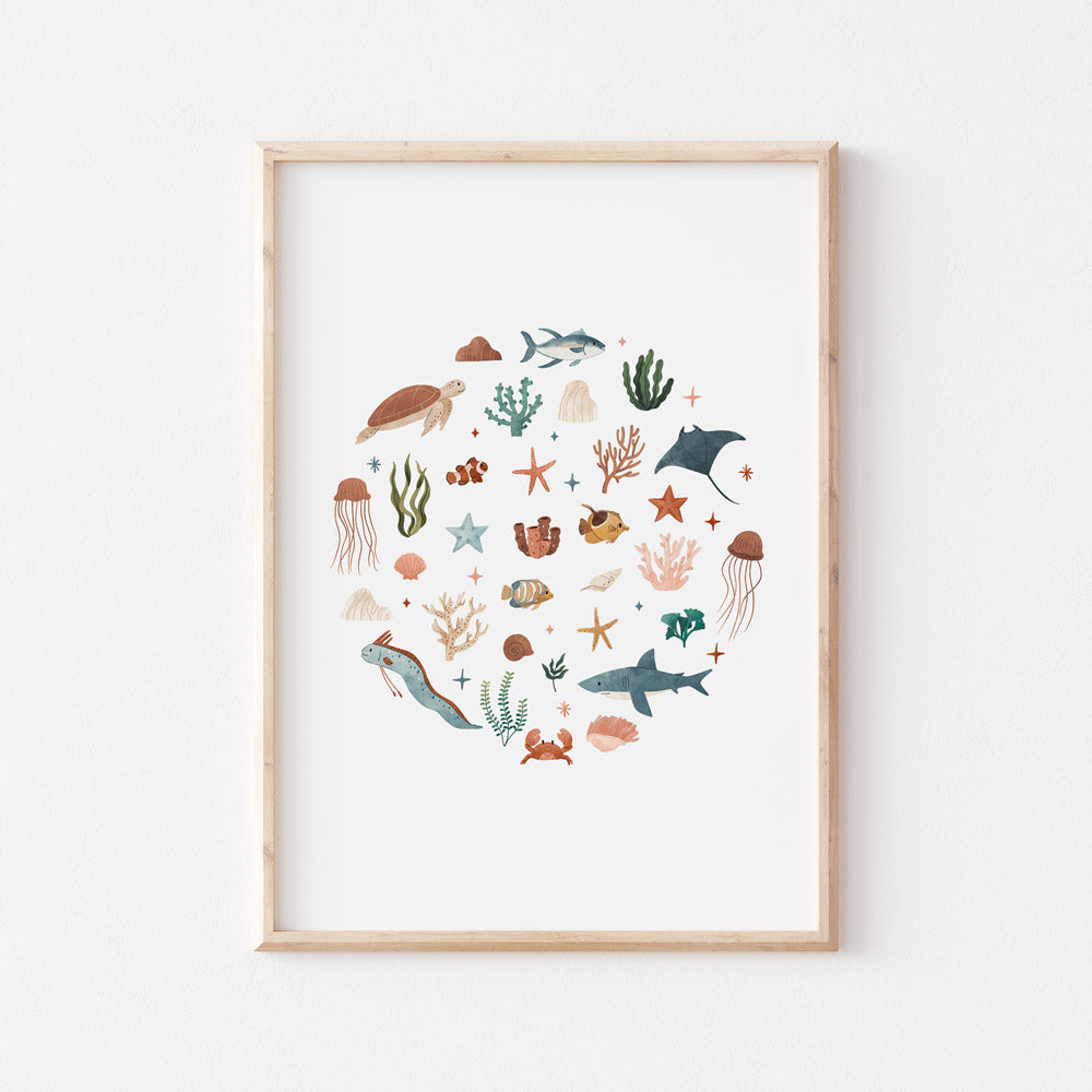 Wall Print |  Sea Creatures