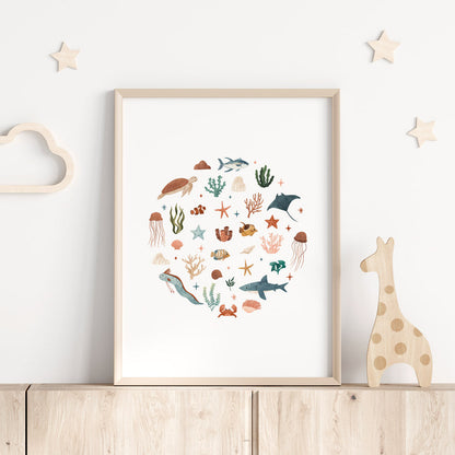 Wall Print |  Sea Creatures
