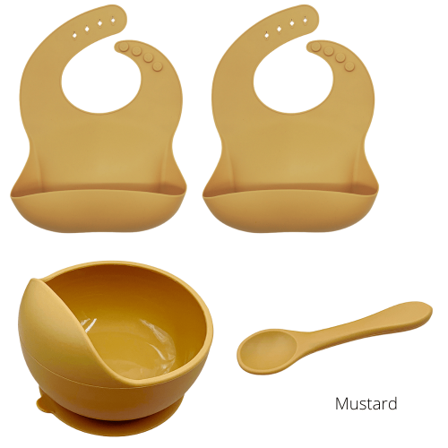 Sleepytot - Silicone Suction Bowl & 2 Bibs Bundle