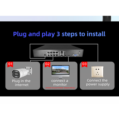 Vstarcam POE Security Camera System