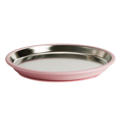Nestling - Stainless Steel Flat Suction Plate (23cm)