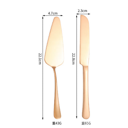 Stainless Steel Cake Server & Dessert Knife – Elegant Baking & Serving Tool