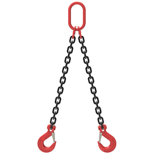 1m Heavy Duty Lifting Chain Sling Lifts 1 Ton With 2 Legs