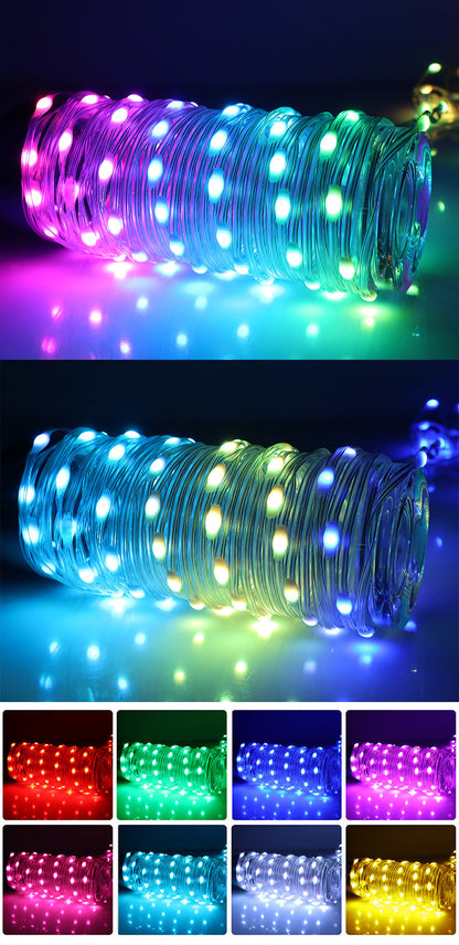 5M Christmas Tree Strip String Lights LED Fairy RGBIC Strip