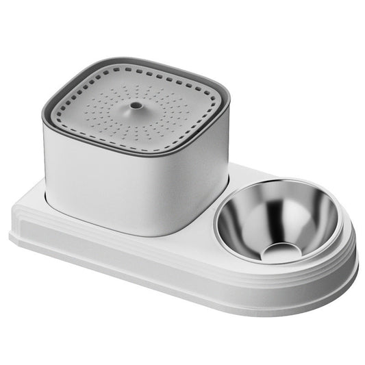 Pet Water Fountain and Food Bowl