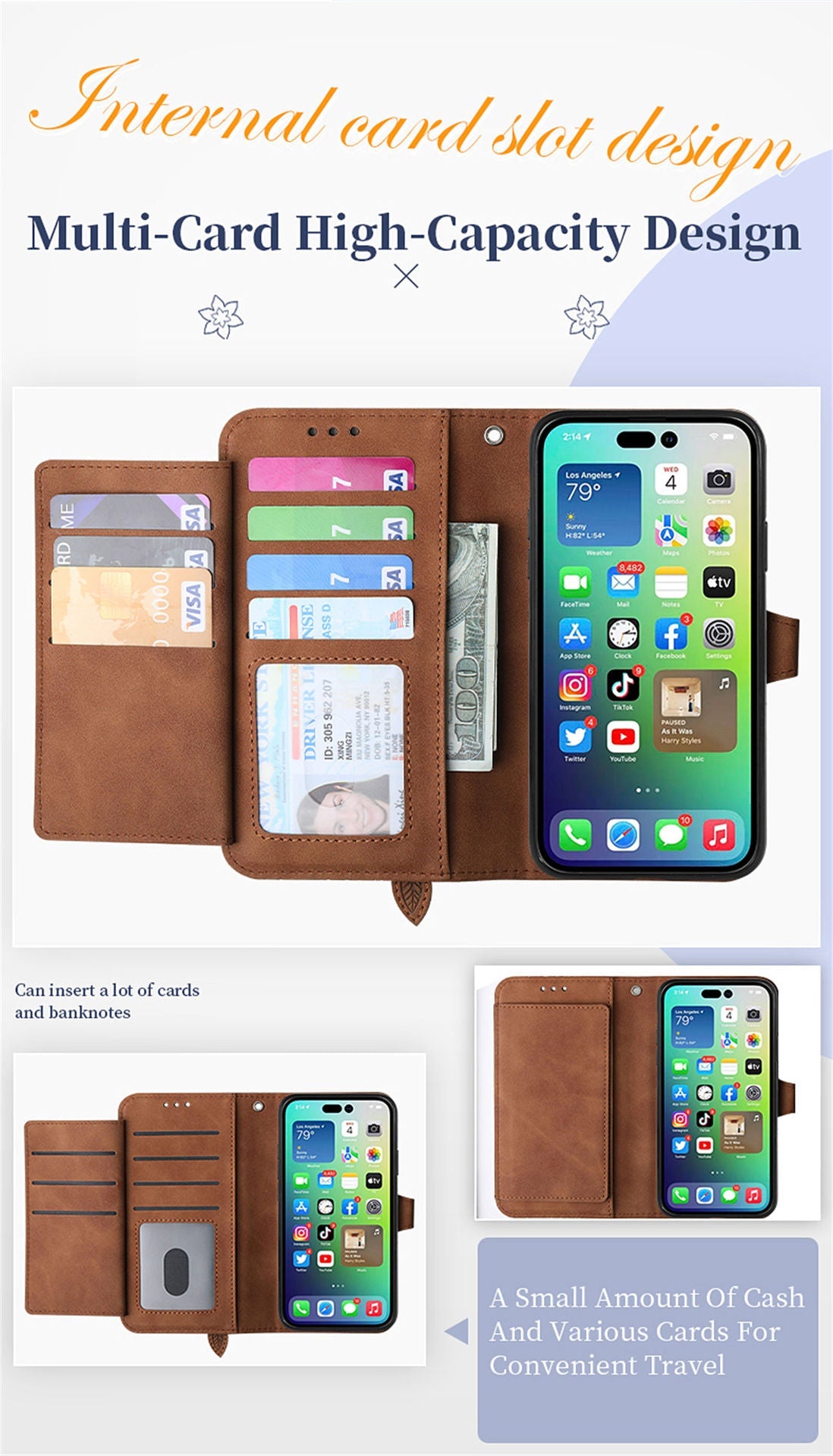 iPhone 15 Pro Wallet Case - salelink.co.nz