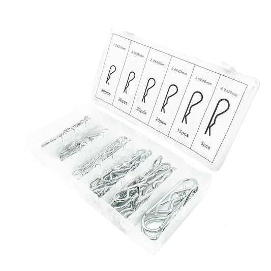 110pcs Car Trailer Hinch Lock pin pins assortment R clip clips
