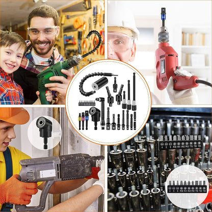 31PCS Right Angle Drill Adapter Set