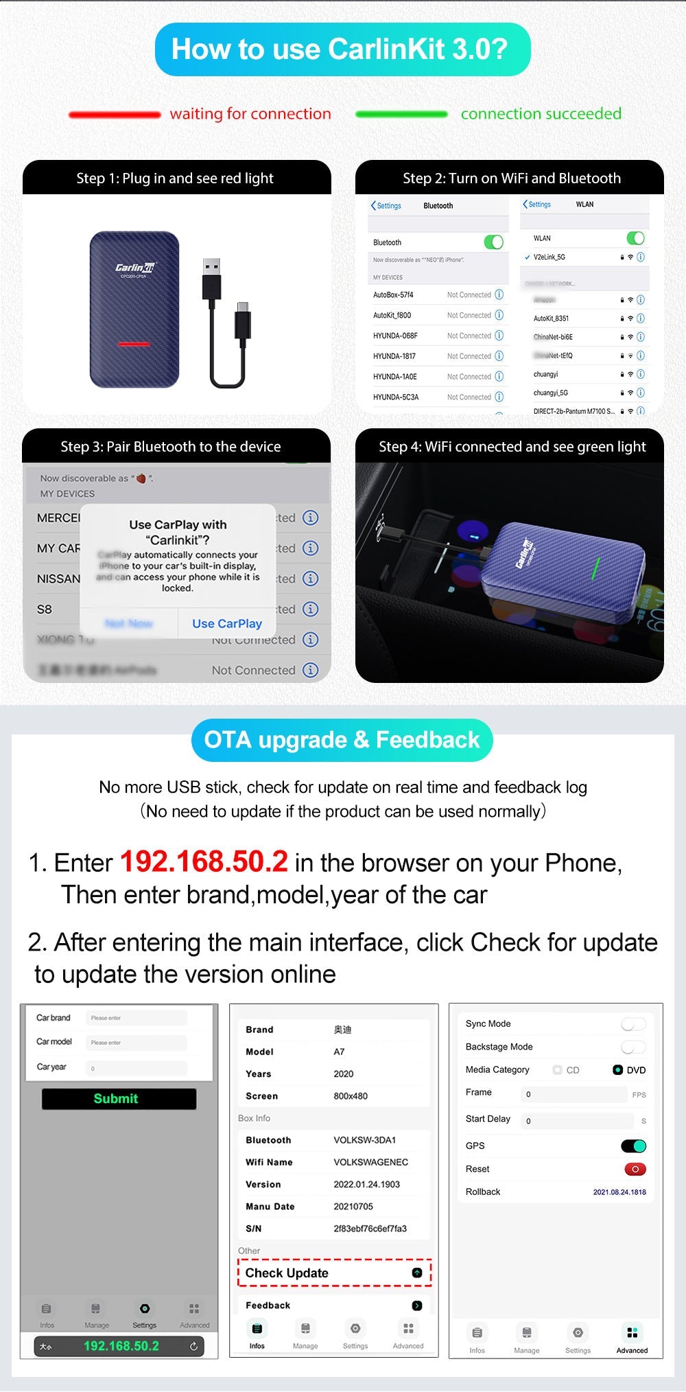 Carlinkit 4.0 CarPlay Box Android