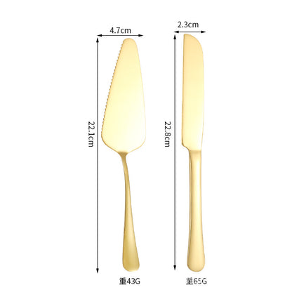 Stainless Steel Cake Server & Dessert Knife – Elegant Baking & Serving Tool