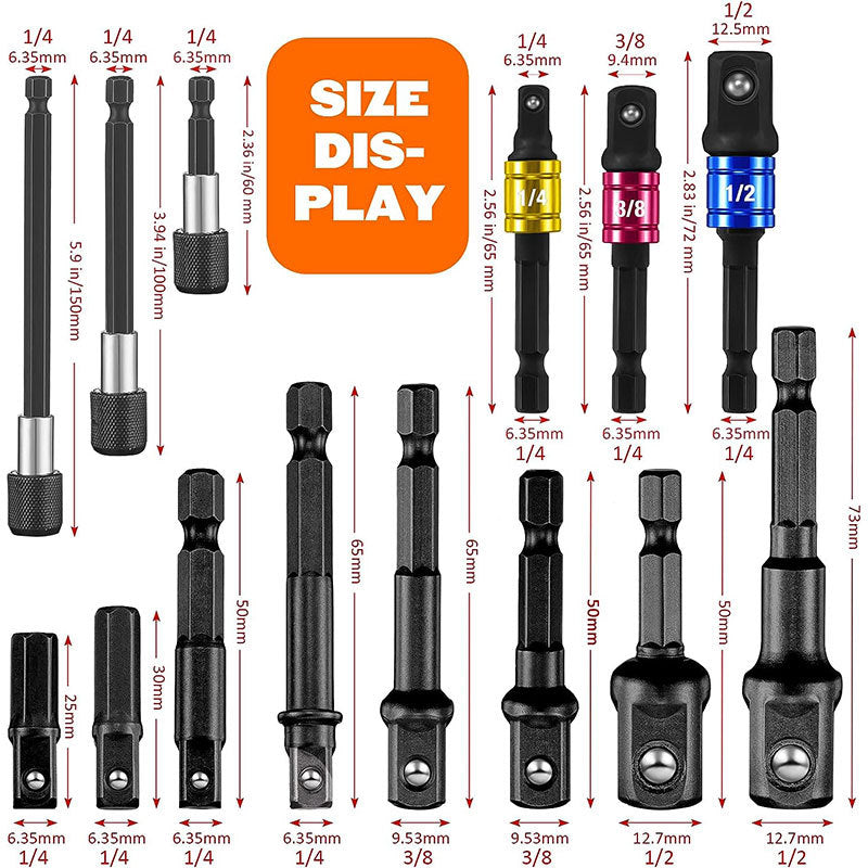 31PCS Right Angle Drill Adapter Set