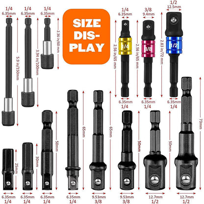 31PCS Right Angle Drill Adapter Set