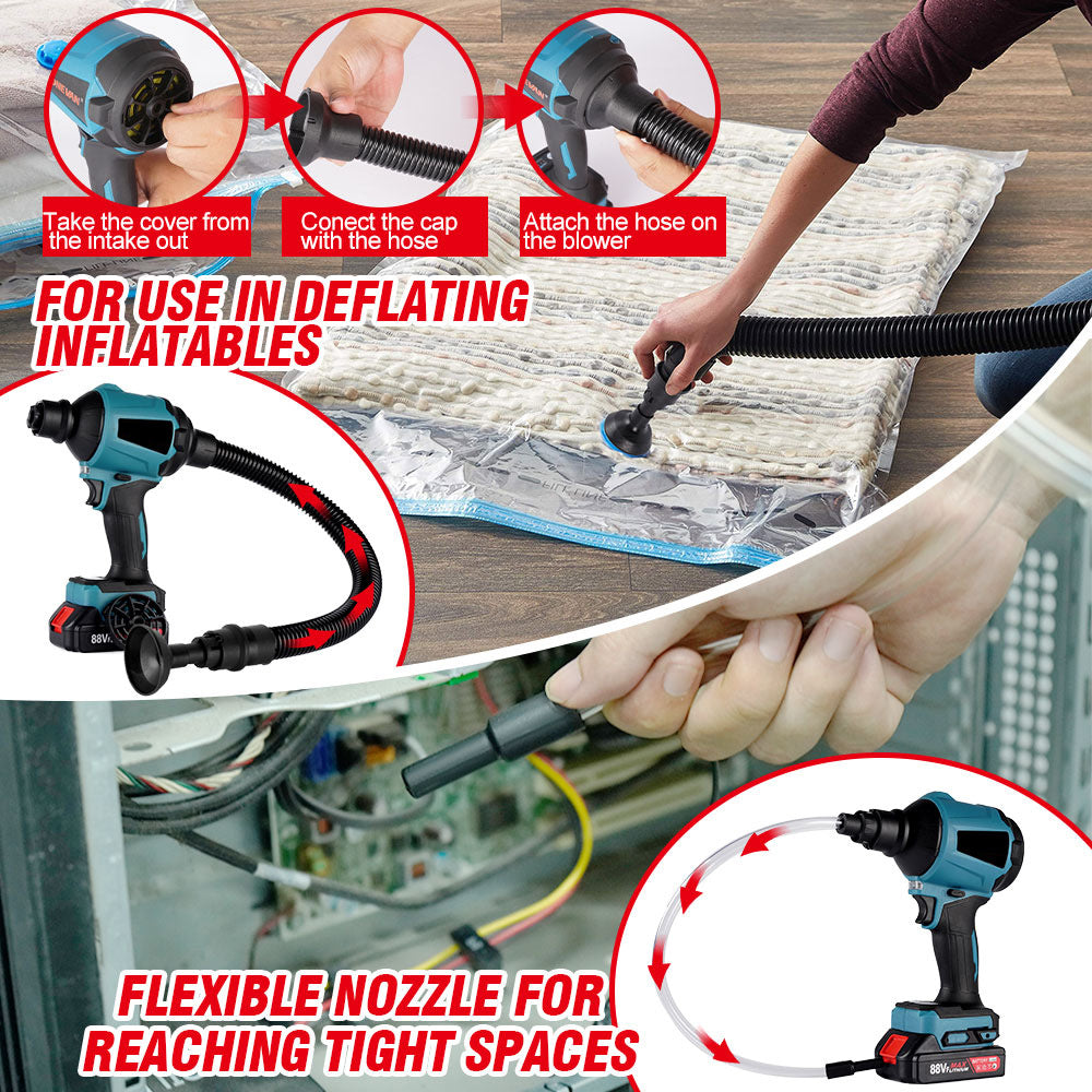 Cordless Air Duster Dust Blower Inflator Cleaner Fits Makita 18V Battery
