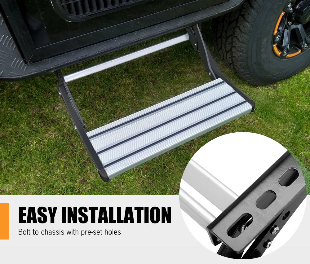 Caravan Step Aluminium Pull Out Folding Caravan Step Camper Trailer Motorhome RV - salelink.co.nz