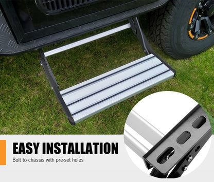 Caravan Step Aluminium Pull Out Folding Caravan Step Camper Trailer Motorhome RV - salelink.co.nz