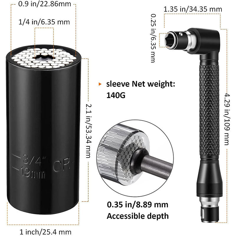 31PCS Right Angle Drill Adapter Set