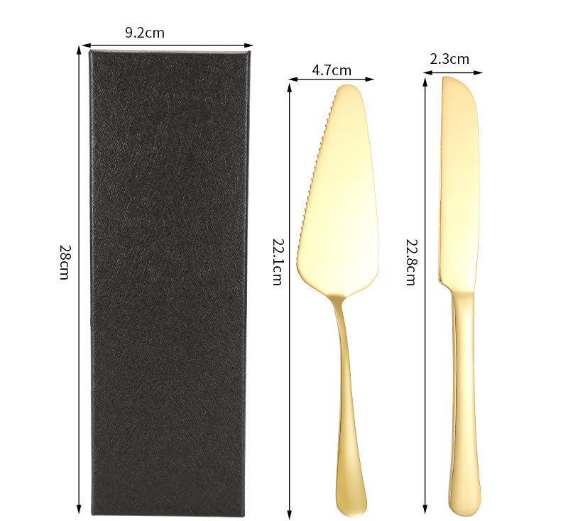 Stainless Steel Cake Server & Dessert Knife – Elegant Baking & Serving Tool