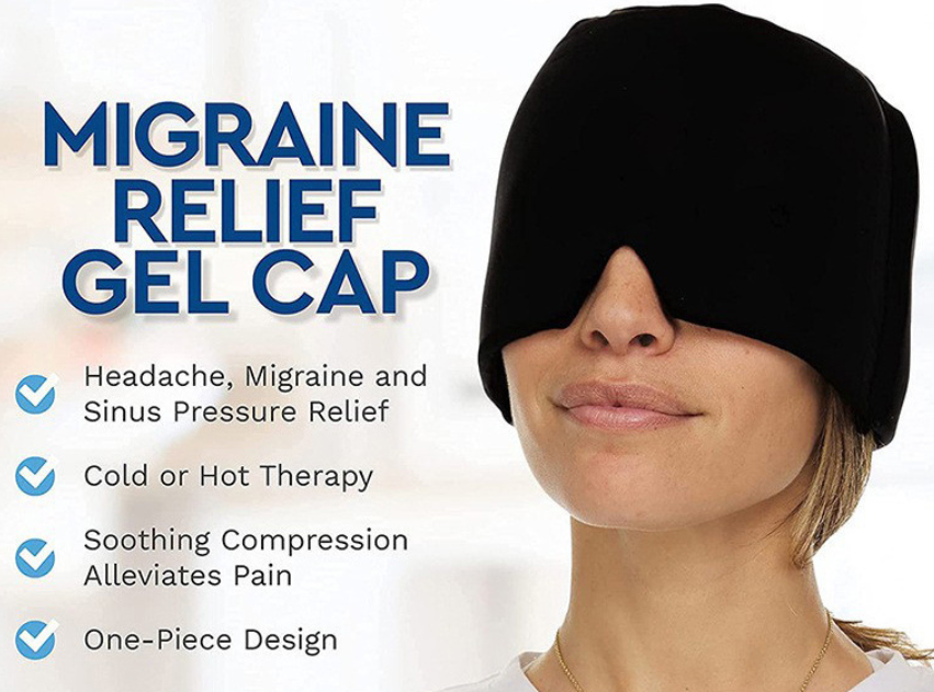 360° Migraine Relief Hat Ice Headache Wrap