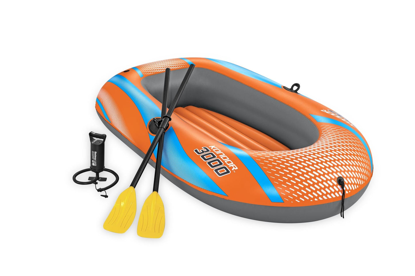2.12x1.22m Three Persons Inflatable Kayak with Oars, Pump, Repair Patch