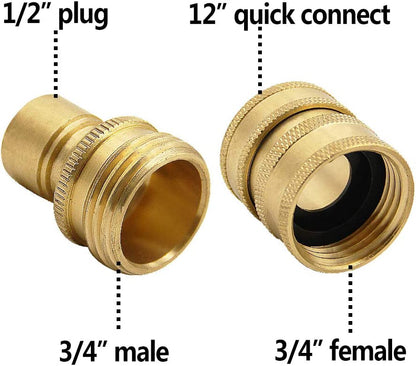 Pressure Washer Adapter Set, Quick Disconnect Kit, M22 Swivel to 3/8'' Quick Connect 3/4" to Quick Release - salelink.co.nz