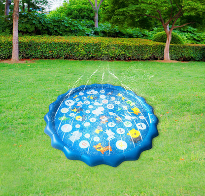 Kids Water Play Mat Sprinkler Splash Pad 170CM