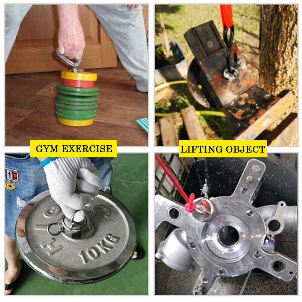 340kg Salvage Recovery Magnet with 20M Rope