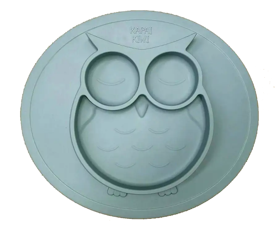 Kapai Kiwi Silicone Owl Plate - Babyonline