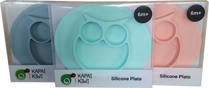 Kapai Kiwi Silicone Owl Plate - Babyonline