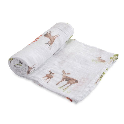 Little Unicorn - Single Cotton Muslin Swaddle Blanket