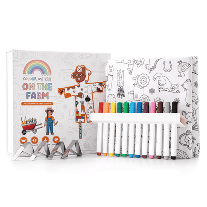 Colour Me Kids - Washable Colouring In Tablecloth Set