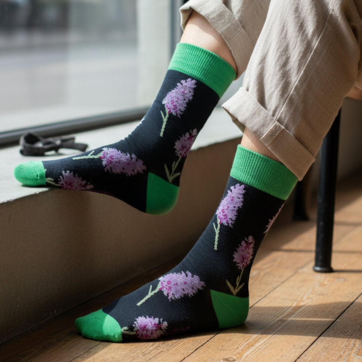 Save the Orchid Bamboo Socks