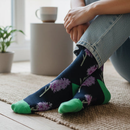 Save the Orchid Bamboo Socks