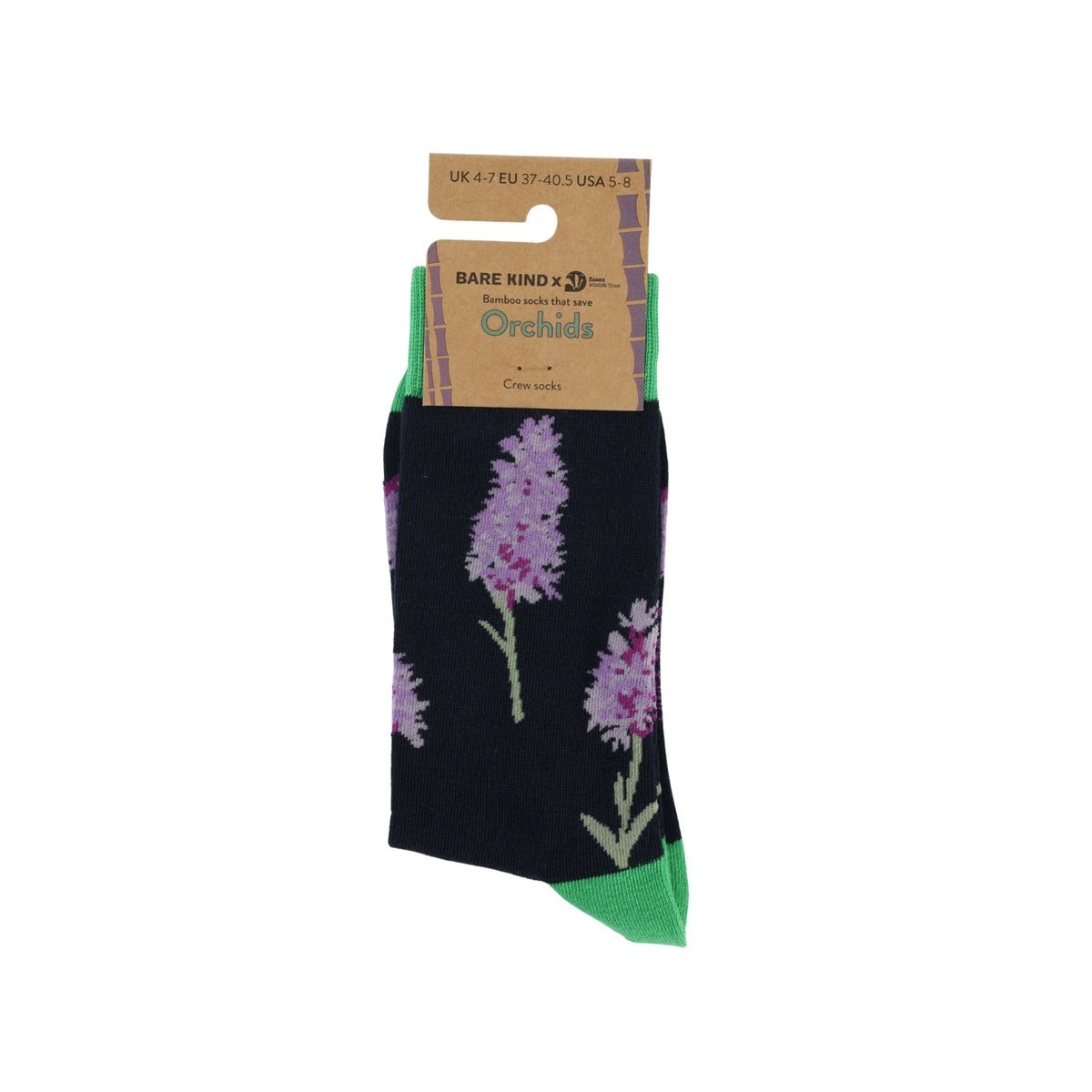 Save the Orchid Bamboo Socks