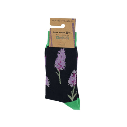 Save the Orchid Bamboo Socks