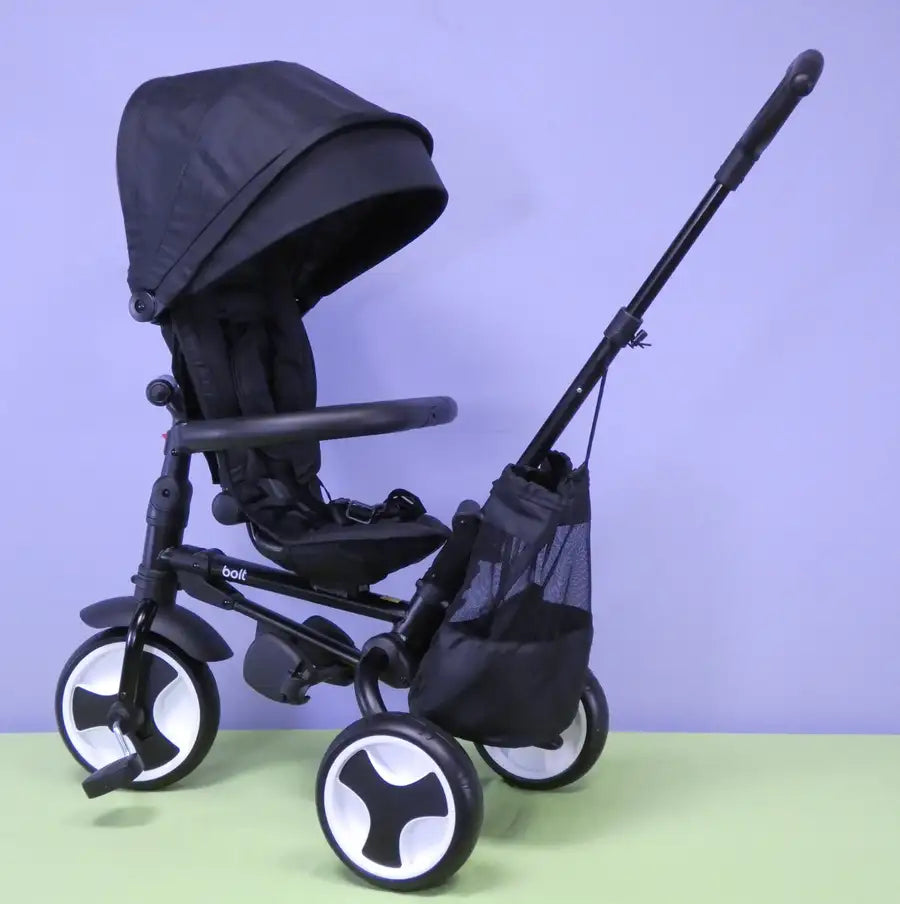 BOLT Foldable Push Tricycle - Black