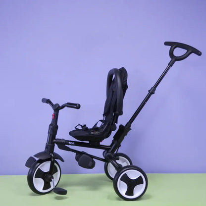 BOLT Foldable Push Tricycle - Black