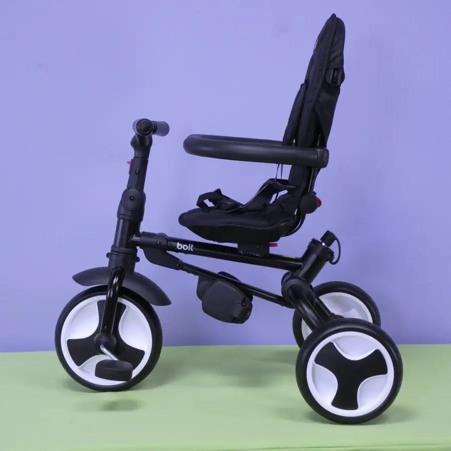 BOLT Foldable Push Tricycle - Black