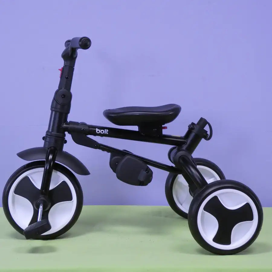 BOLT Foldable Push Tricycle - Black