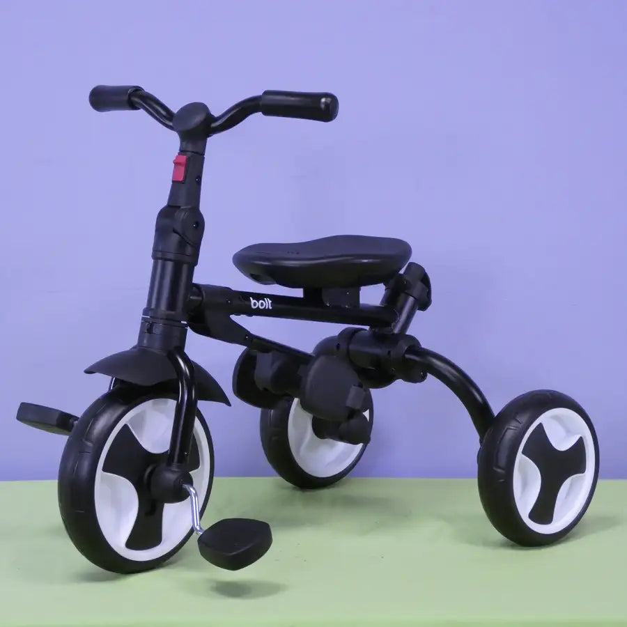 BOLT Foldable Push Tricycle - Black