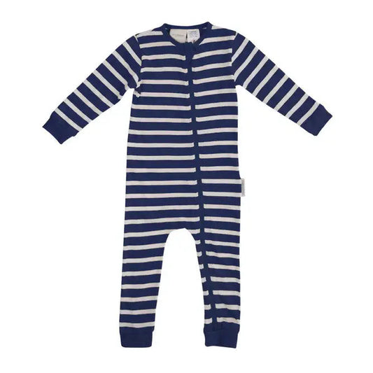 Woolbabe Merino/Organic Cotton PJ Suit - MIDNIGHT - Babyonline