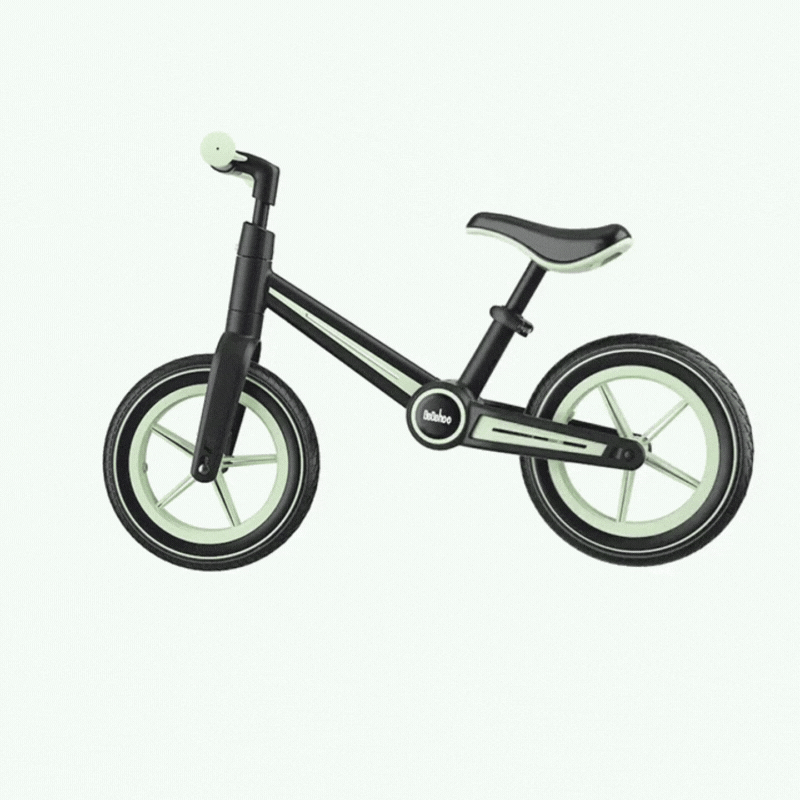 Premium Foldable & Adjustable Green Racing Balance Bike | Birthday Gift for Kids Aged 2-5 for Kids Aged 2-5