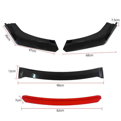 Car Body Spoiler Splitter Kit Bumper Protector Lip