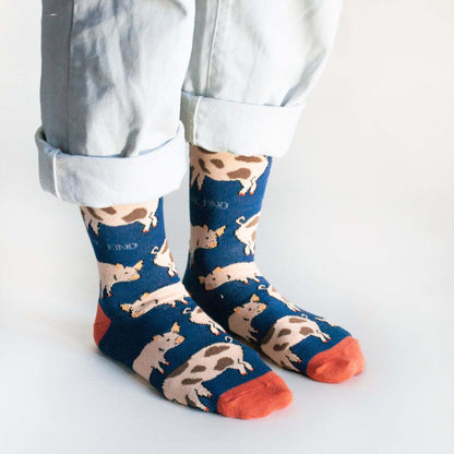 Save the Pigs Bamboo Socks