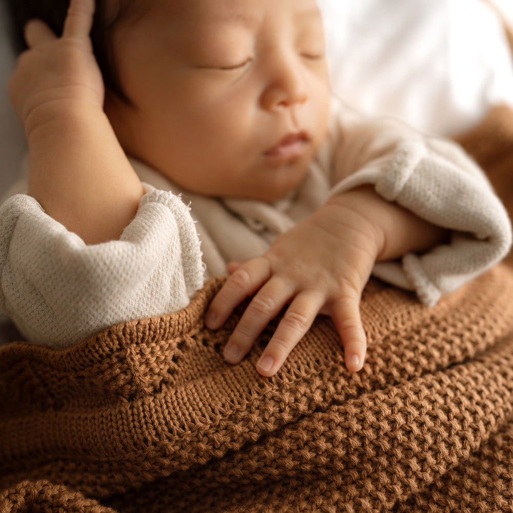 Heirloom Blanket | Scalloped Edge - Cinnamon