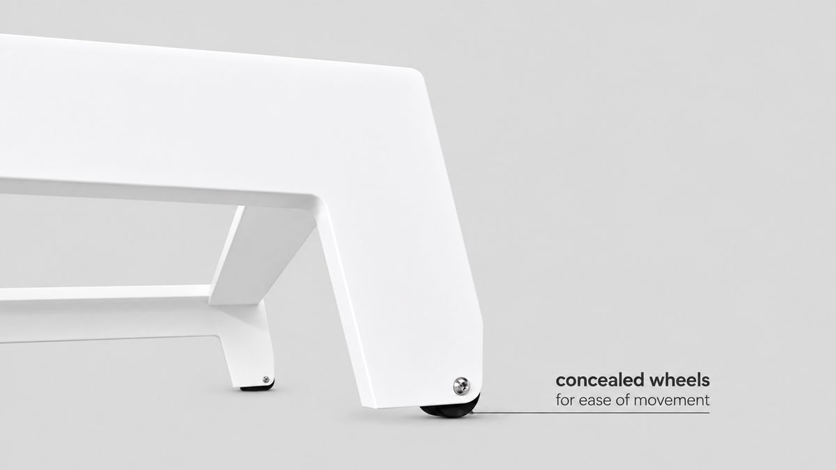 Piha Double Lounger White