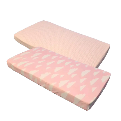 Sleep Tight Cotton Fitted Cot Sheet Pack of 2 PINK - Babyonline