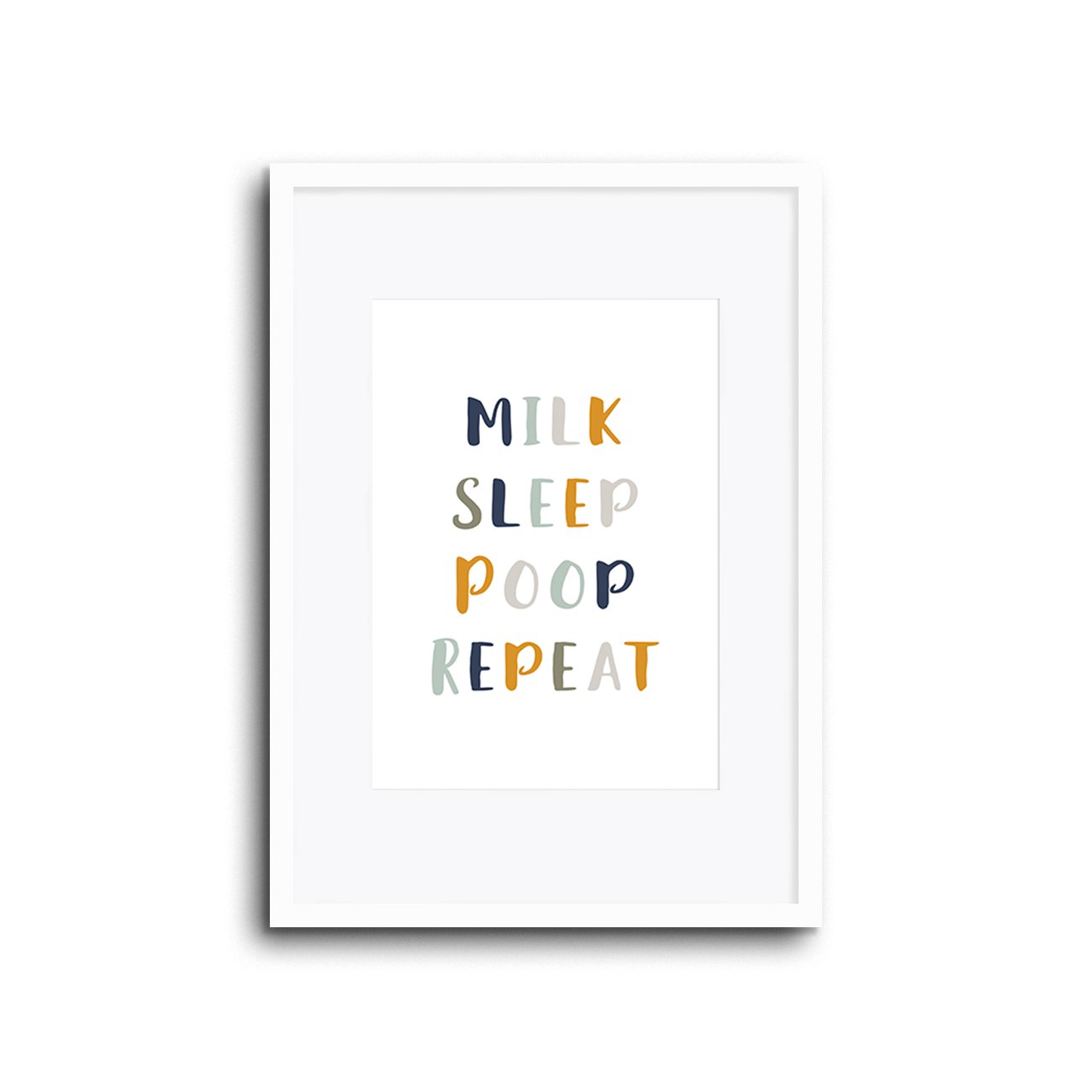 Wall Print |  Milk Sleep Poop Repeat